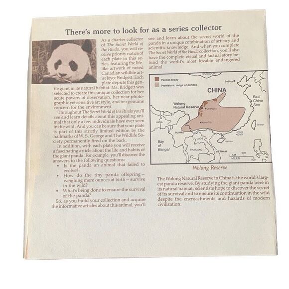 VINTAGE W S George Fine China A Mother’s Care Collector Plate by Joyce Bridges W - Picture 10 of 12